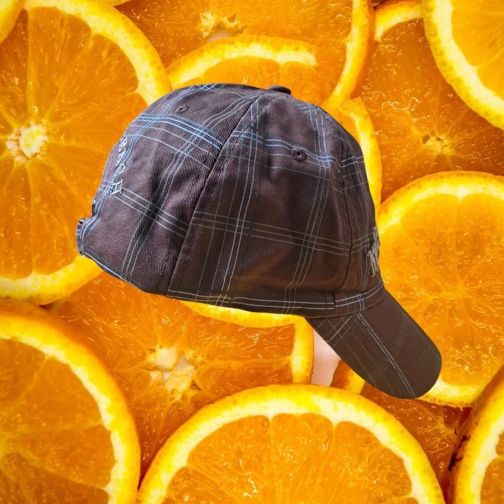 Myrtle Beach‎ South Carolina Brown Plaid Adjustable Baseball Cap